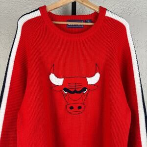 Chicago Bulls 90s Starter Medium Embroidered Logo Knit Sweater